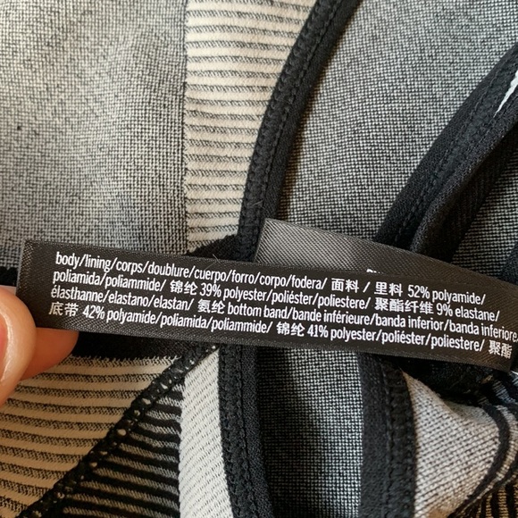 Victoria’s Secret PINK Black & Grey Unlined Sports Bra NWT - Picture 7 of 8